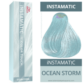 Wella - Ba o colori touch Instamatic Ocean Storm (blu) (senza ammoniaca) 60 ml