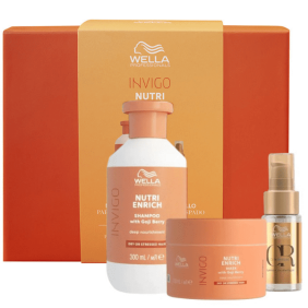 Wella - Pack ENRICH Reparación Intensiva (Champú 250ml + Mascarilla 150ml + Sérum 30ml)