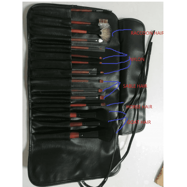D`Orleac - Manta Kit 15 spazzole con capelli naturali (XM271015)