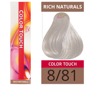 Wella - Ba o colori touch Rich Naturals 8/81 (senza amon ACO) 60 ml