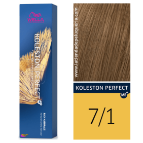 Wella - Koleston Perfect ME + Rich Naturals 7/1 Medium Ash Blonde 60 ml